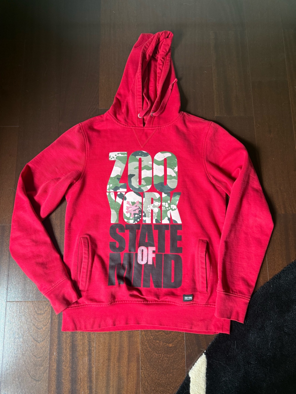 Zoo York Red Hoodie with Camo Logo